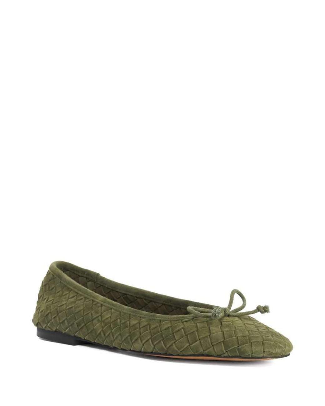 Dune Green Heat Ballet Pumps