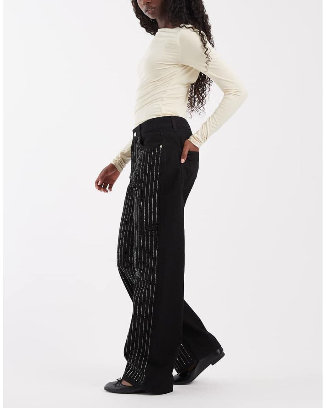 ASOS White Embellished Jean