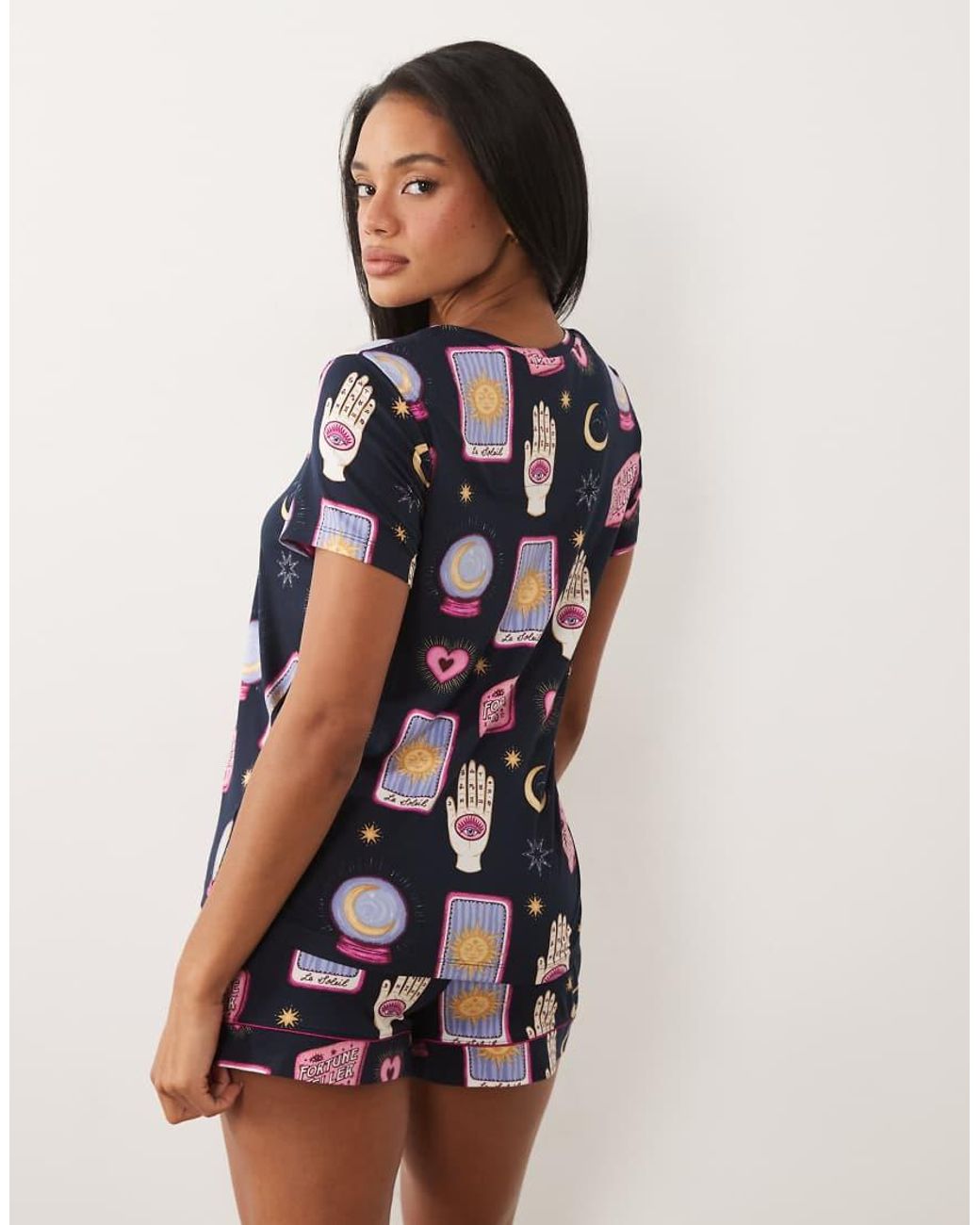 Chelsea Peers Blue Halloween Short Sleeve Pyjama Set