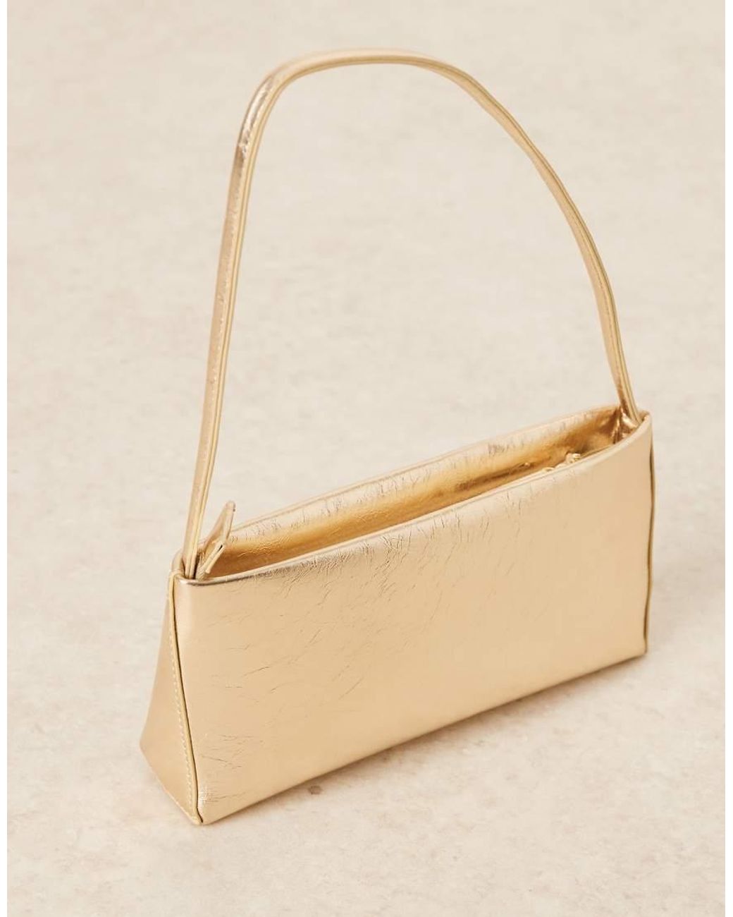 ASOS Green Textured Minimal 90S Shoulder Bag