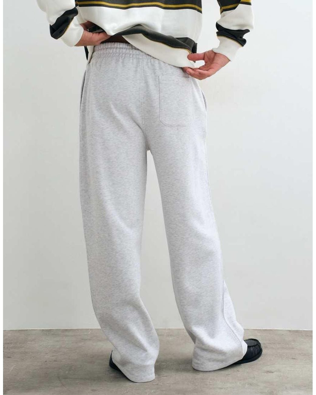 New Look White Wide Leg Jogger for men