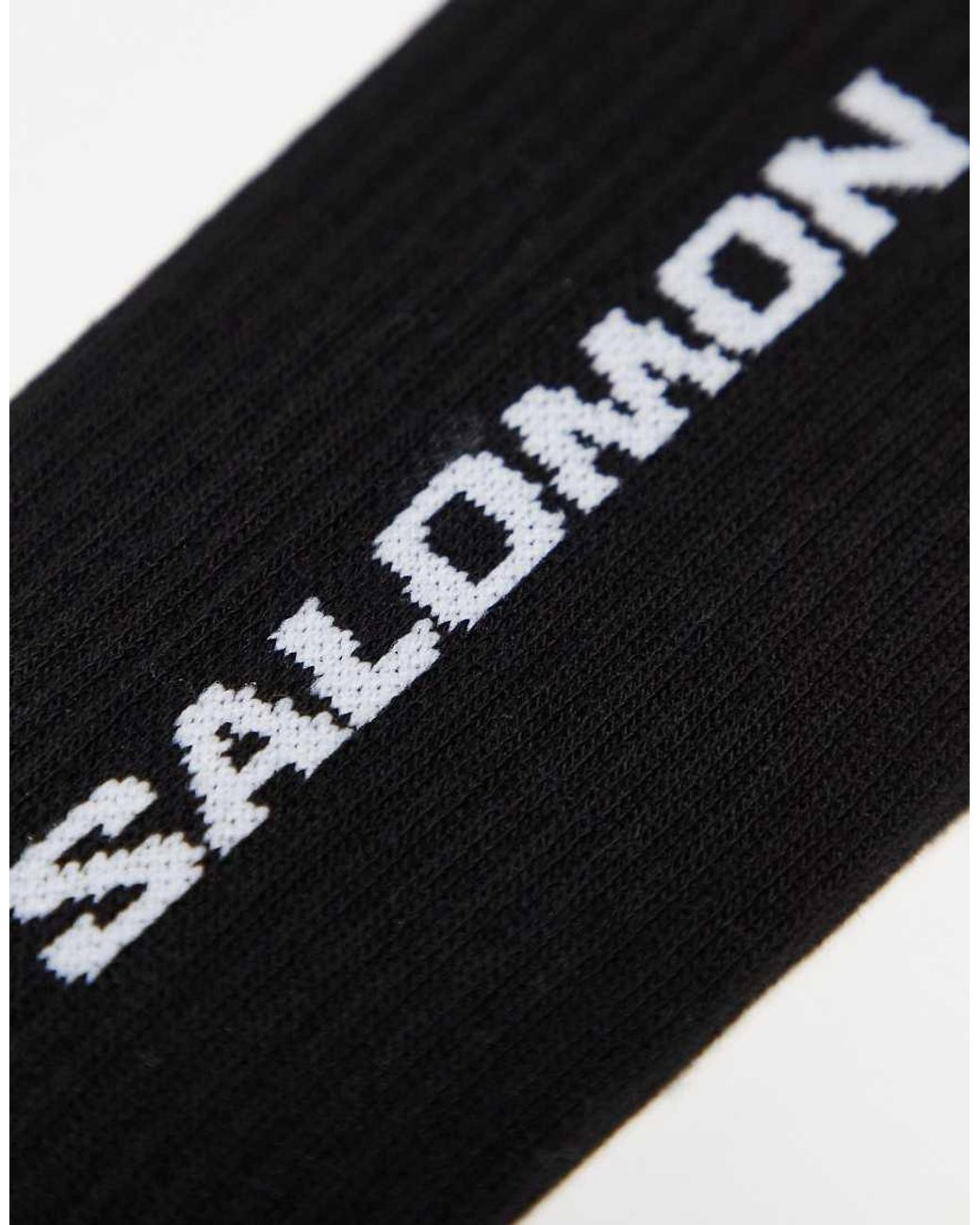 Salomon Black 3 Pack Of Everyday Crew Socks