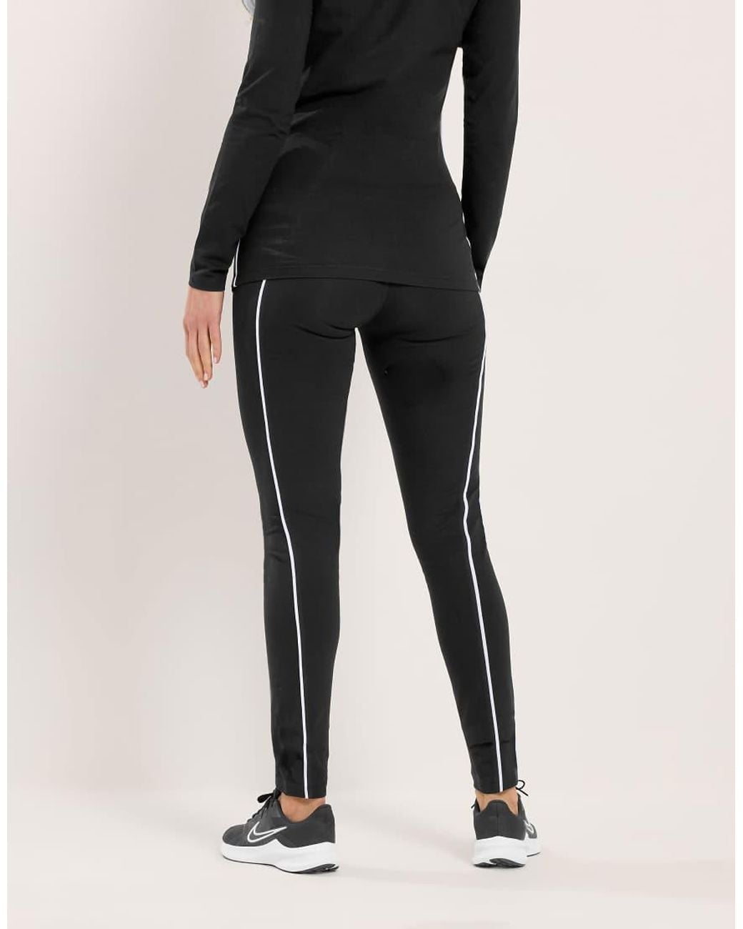 Long Tall Sally Black Active Piped Leggings