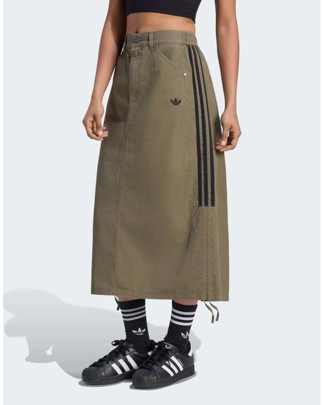 Adidas Originals Green Parachute Skirt