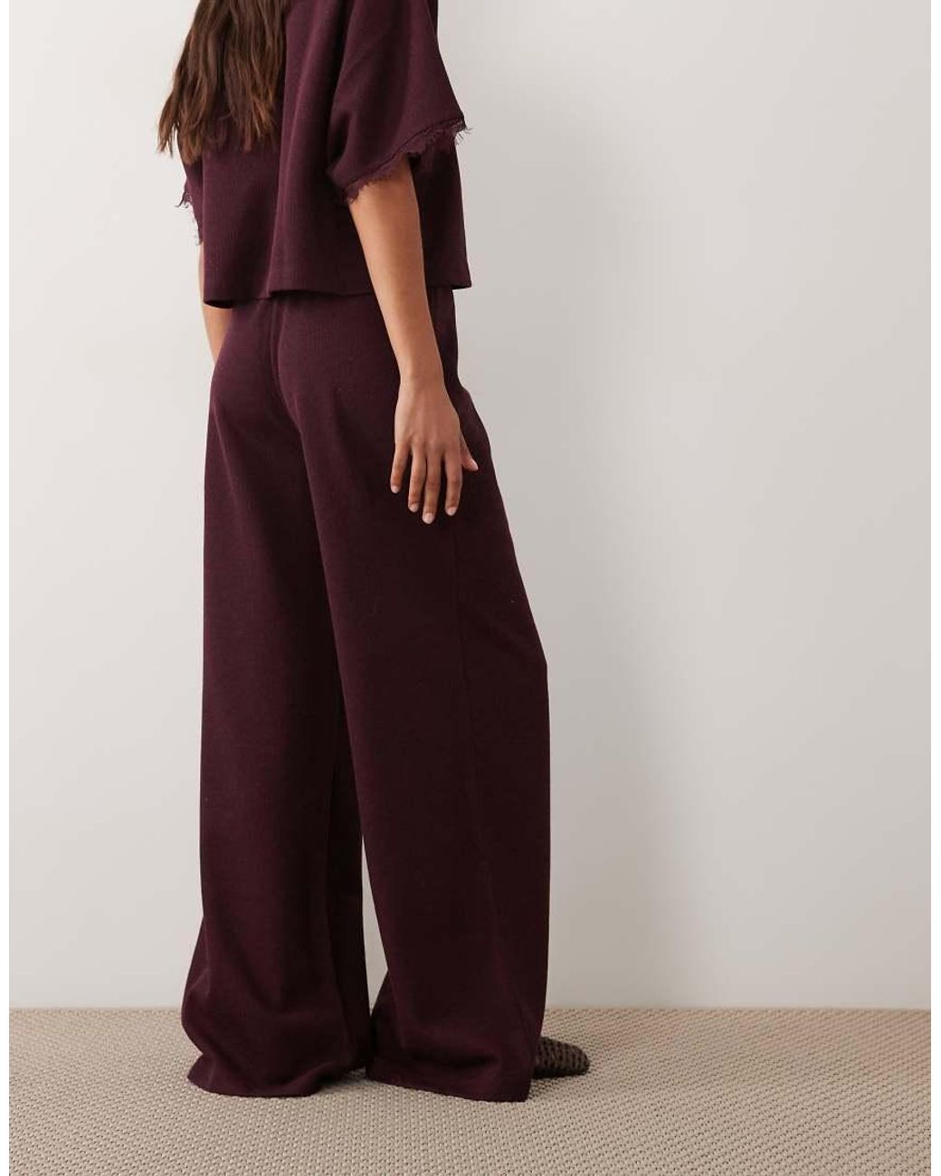 Miss Selfridge Red Wide Leg Trouser Co-ord