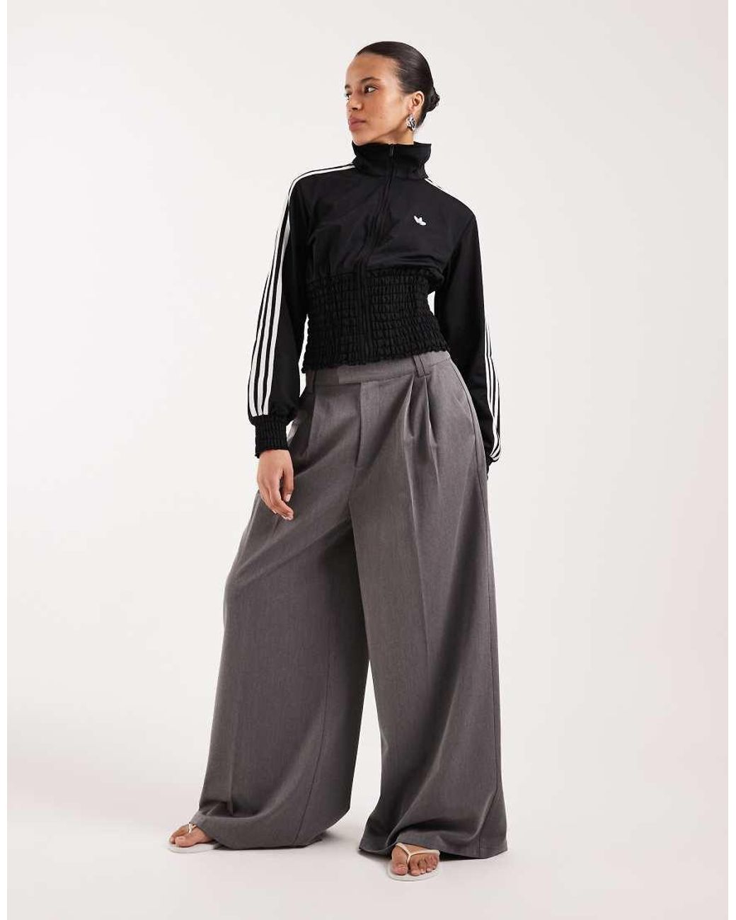 Adidas Originals Black Smocked Firebird Track Top
