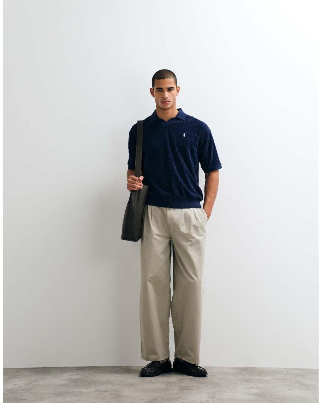 Polo Ralph Lauren Blue Knit Short Sleeve Relaxed Fit Polo for men