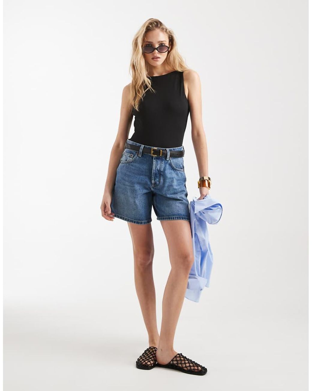 Miss Selfridge Black Sculpted Low Back Bodysuit