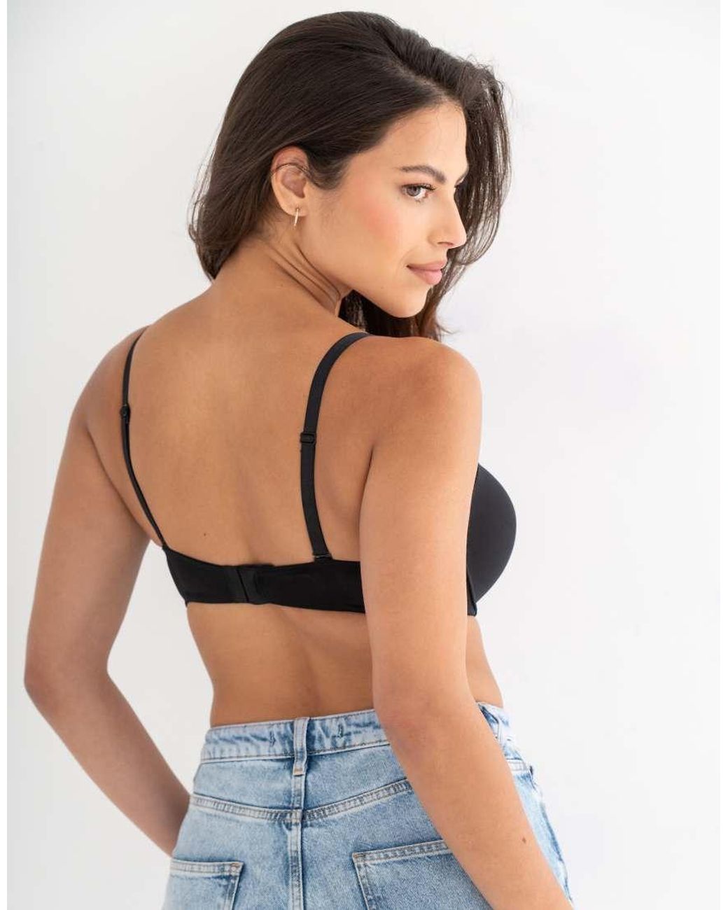 Pour Moi Blue Definitions Push Up Strapless Bra
