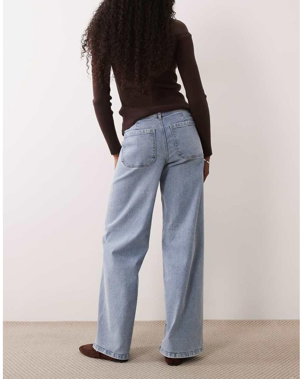 Jdy Blue Vanessa Wide Leg Jeans