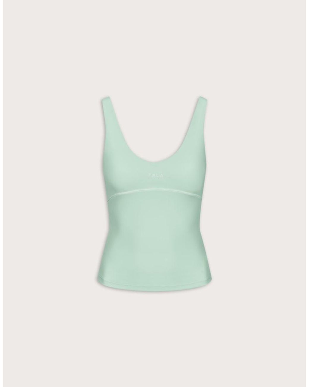 Tala Green Skinluxe Contrast Piping Singlet