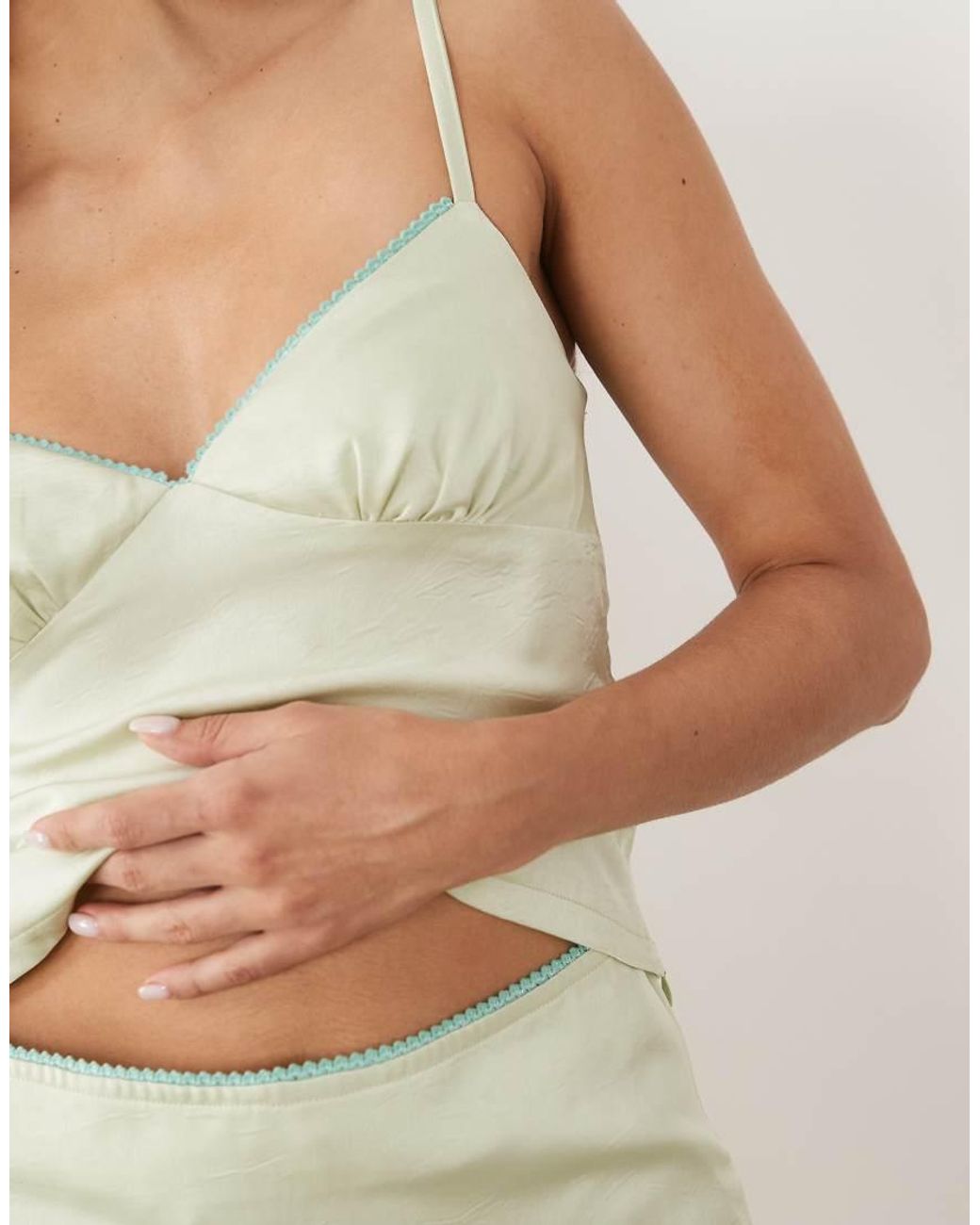 Motel Natural Chatura Satin Cami Top