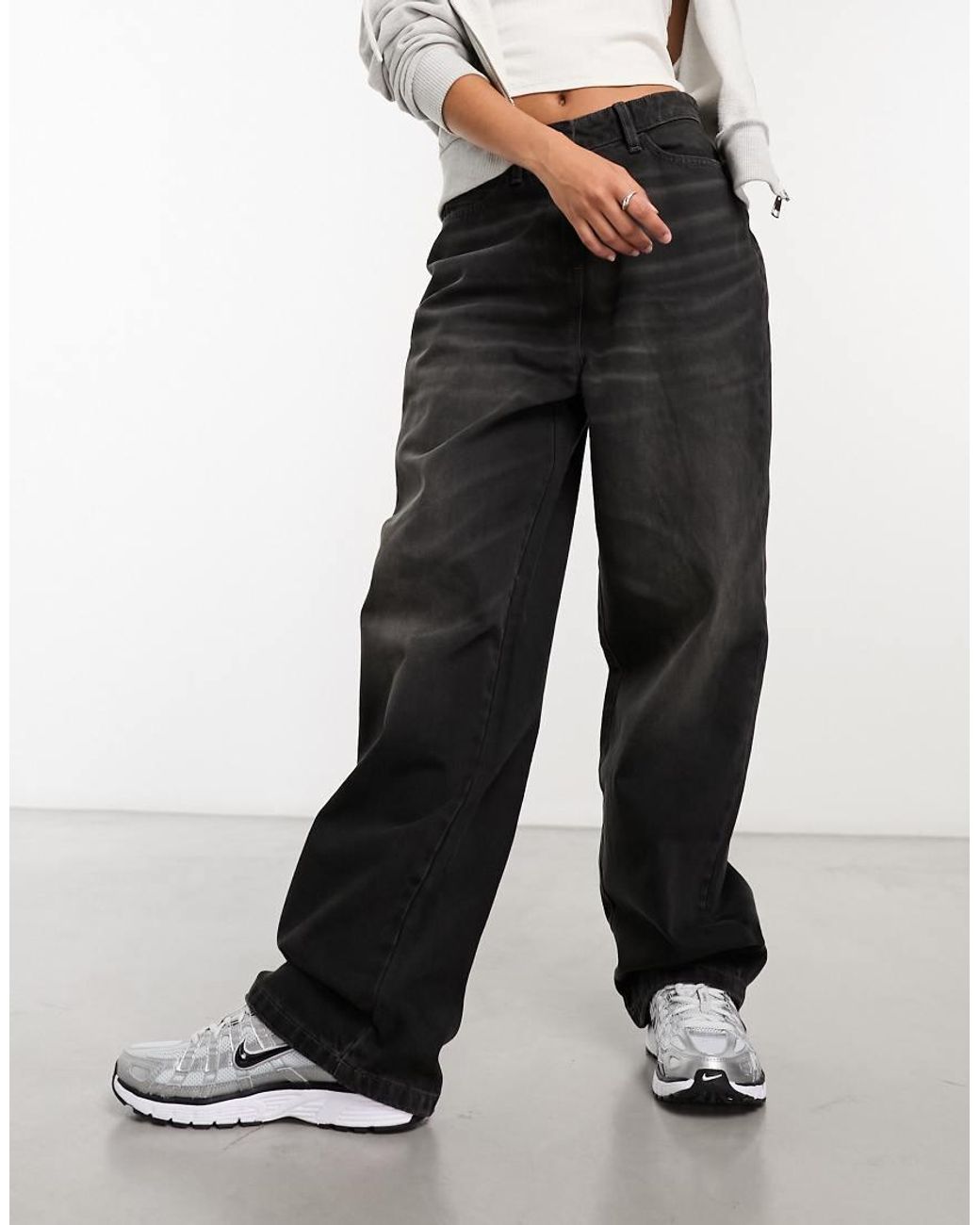 Vaqueros Negros De Corte Antifit X001 De Collusion de color White