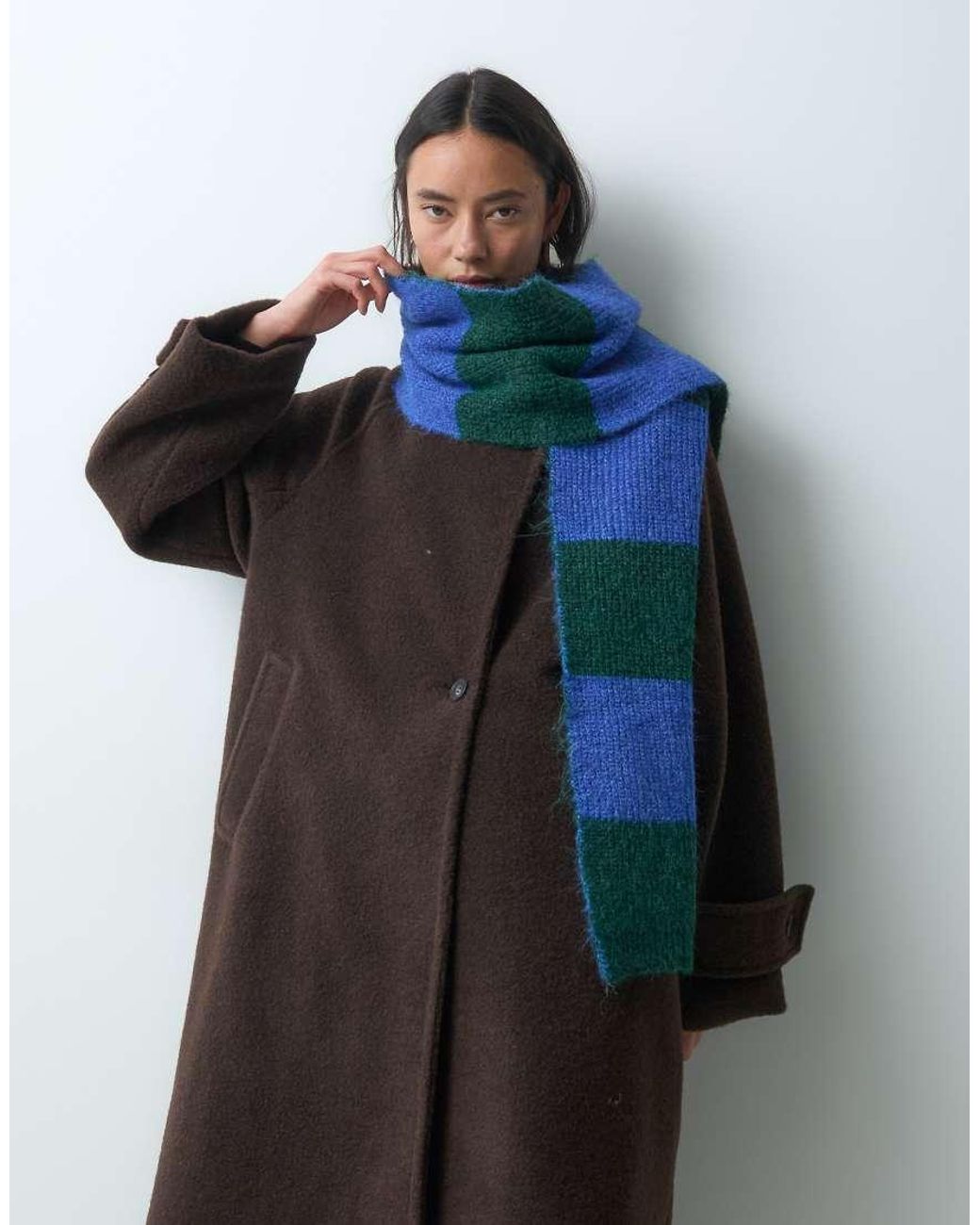 ONLY Blue Knitted Scarf