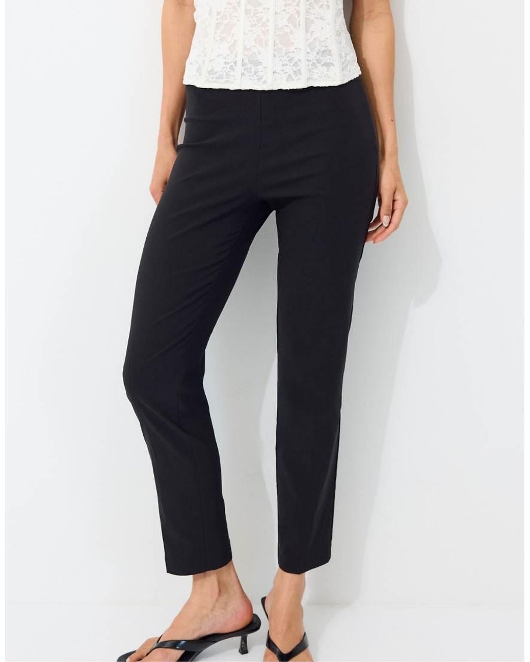 Stradivarius Blue Cigarette Bengaline Trousers