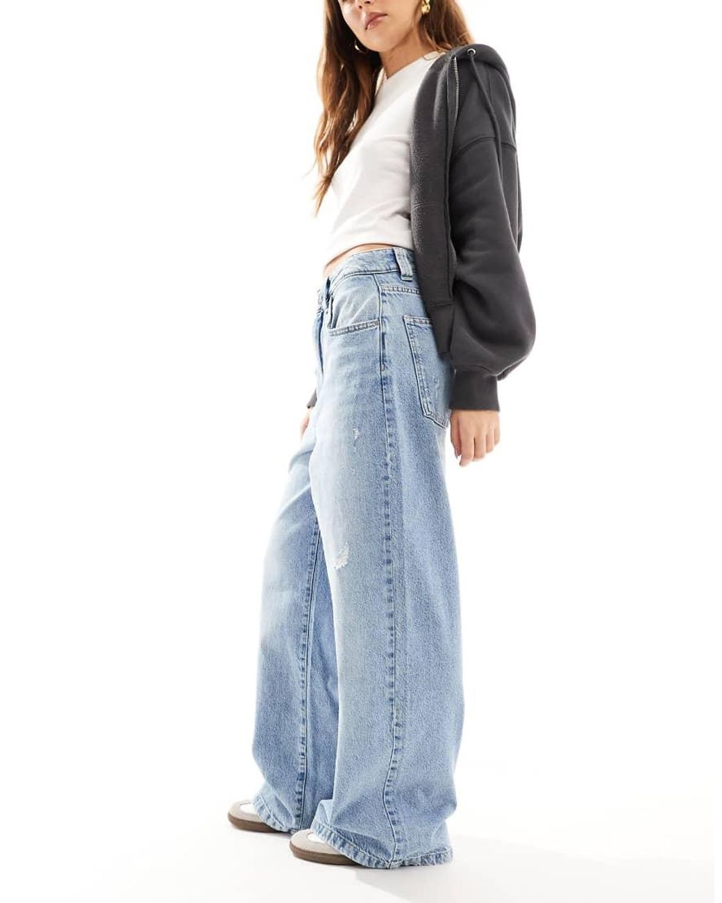 Cotton On Super Baggy Jeans in het Blue