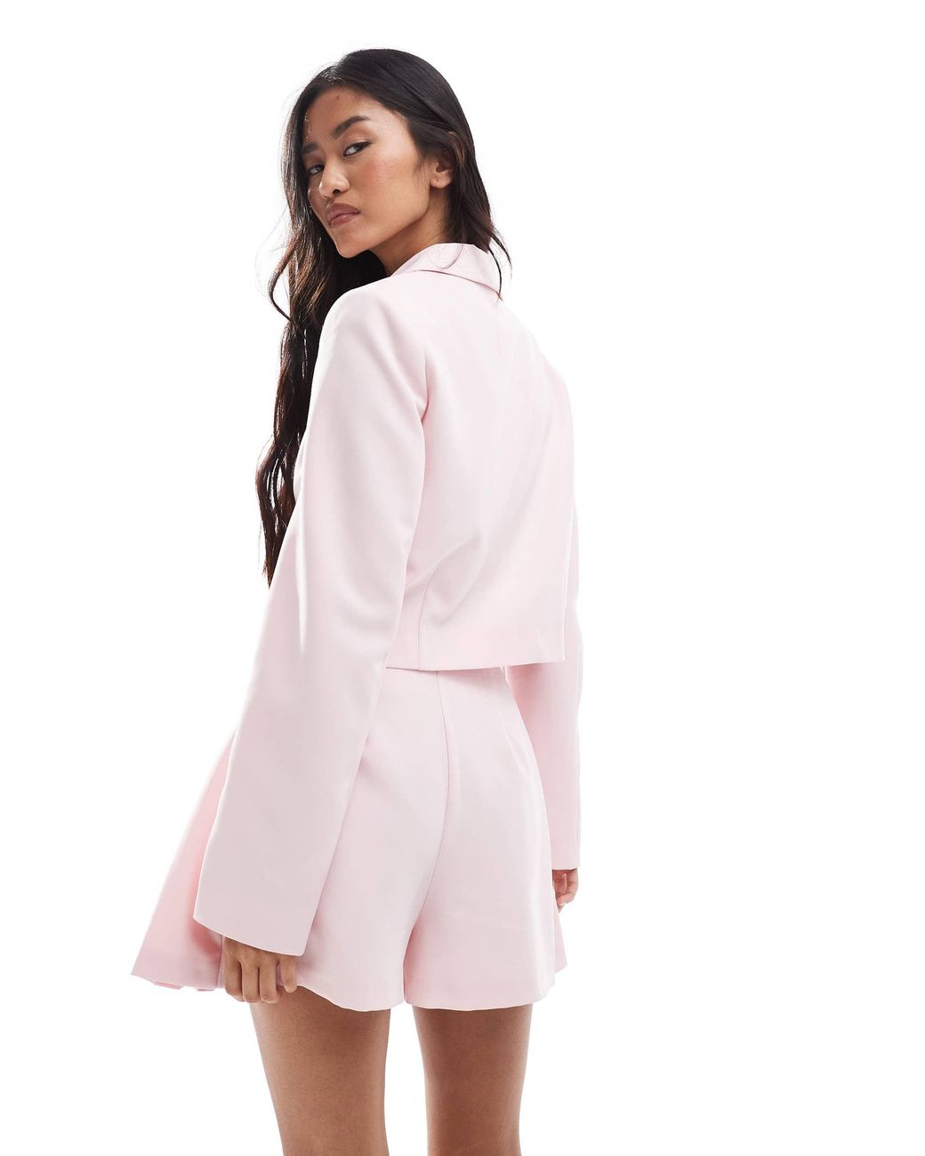 Miss Selfridge Pink Pleated Skort