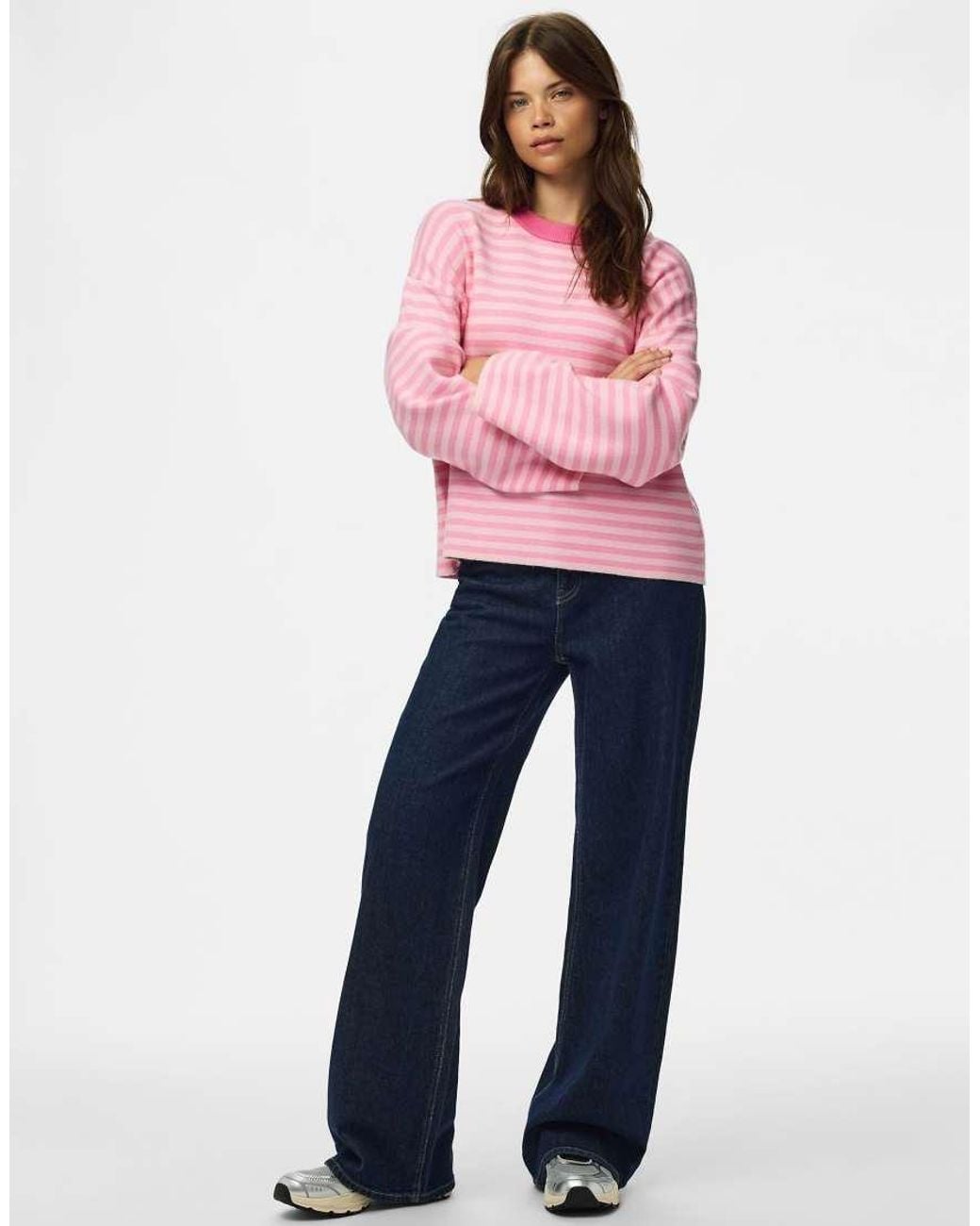 Pieces Pink Knitted Pullover