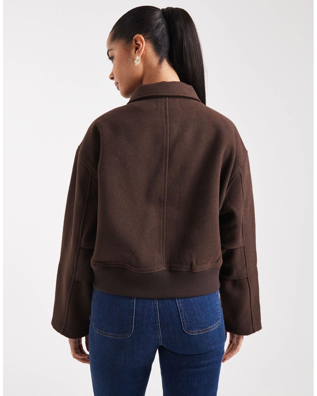 ASOS Blue Clean Formal Bomber Jacket