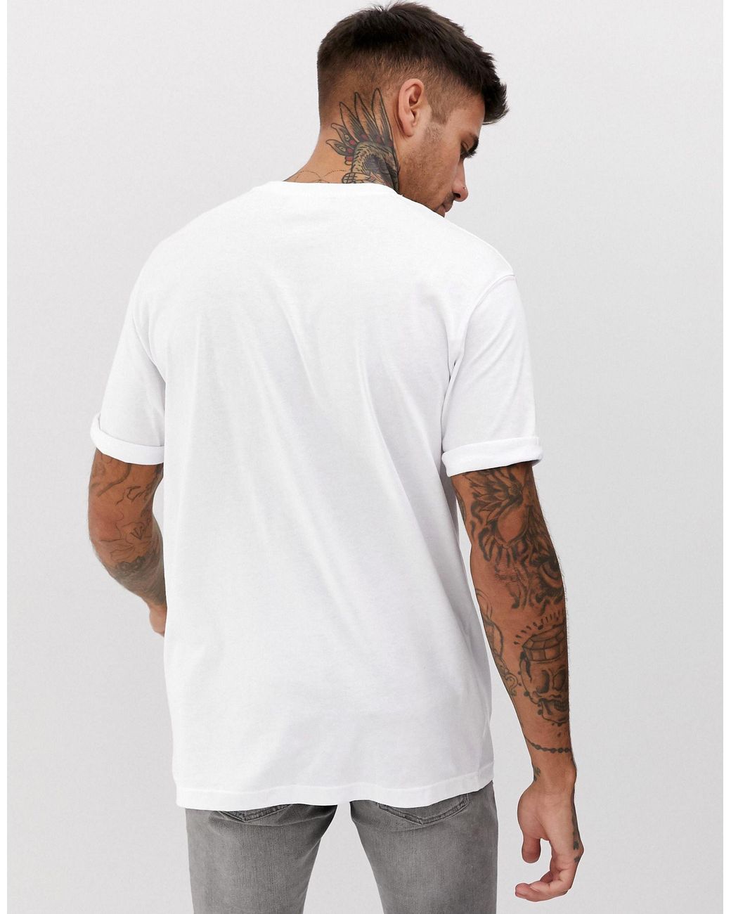 Convention disappear pile Bershka Join Life Organic Cotton Loose Fit T-shirt in White for Men | Lyst