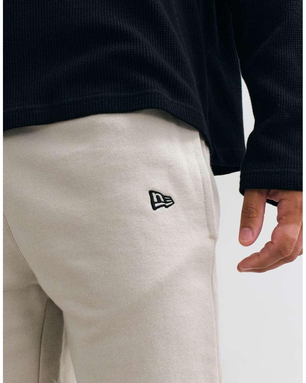 KTZ Blue Ny Yankees Logo Mid Length Jersey Shorts for men