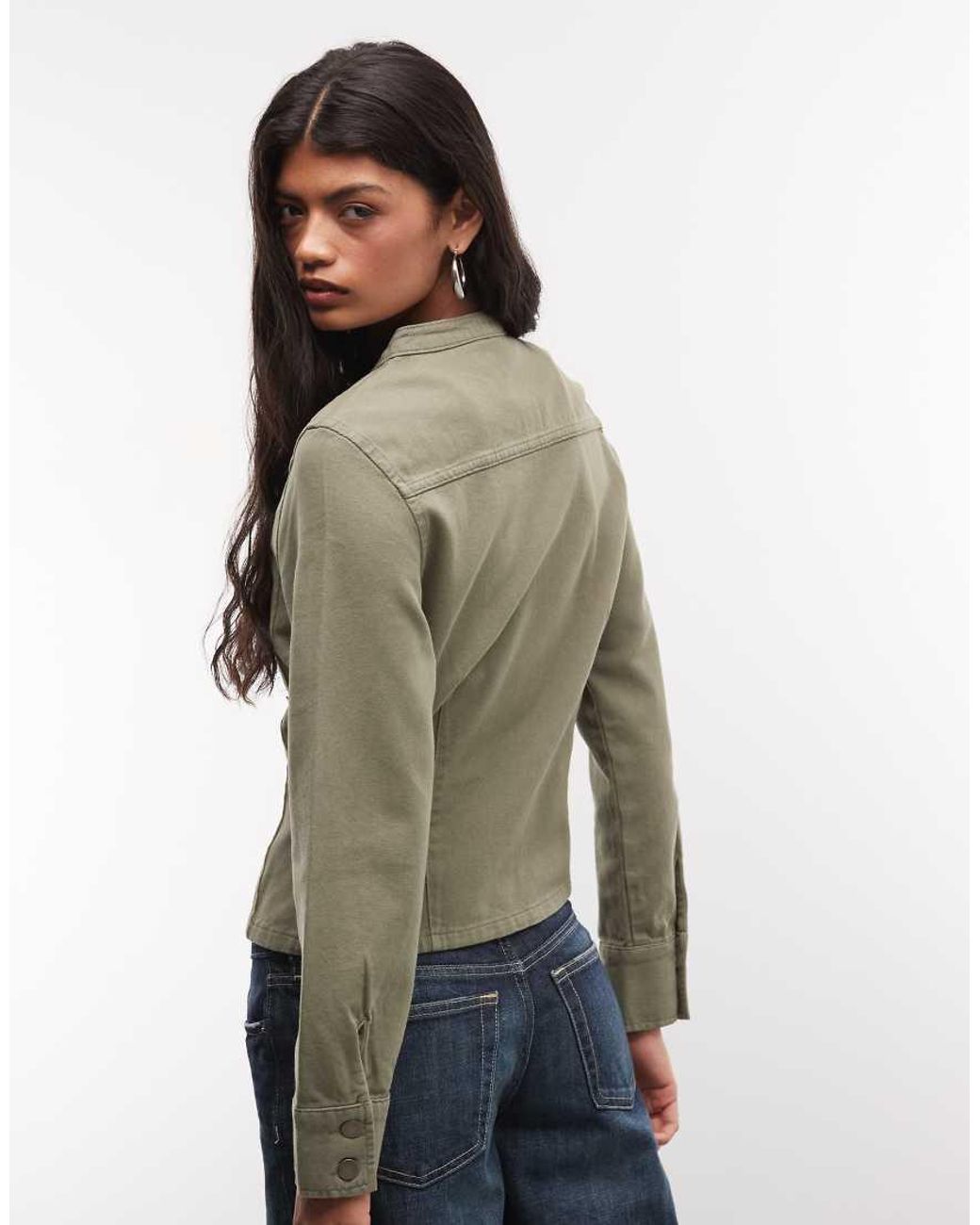 Reclaimed Vintage Green Drummer Boy Jacket