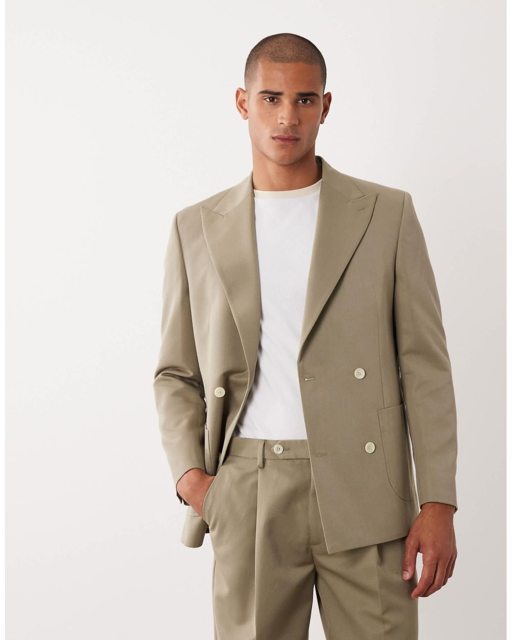 Veste ASOS pour homme en coloris Natural