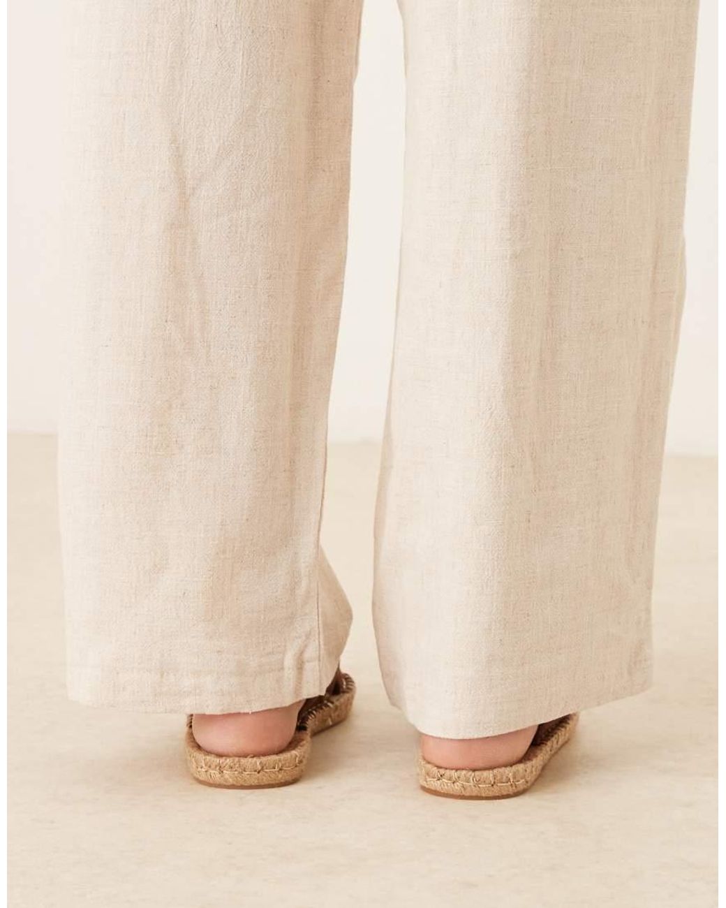 ASOS Natural Jade Knotted Espadrille Mules