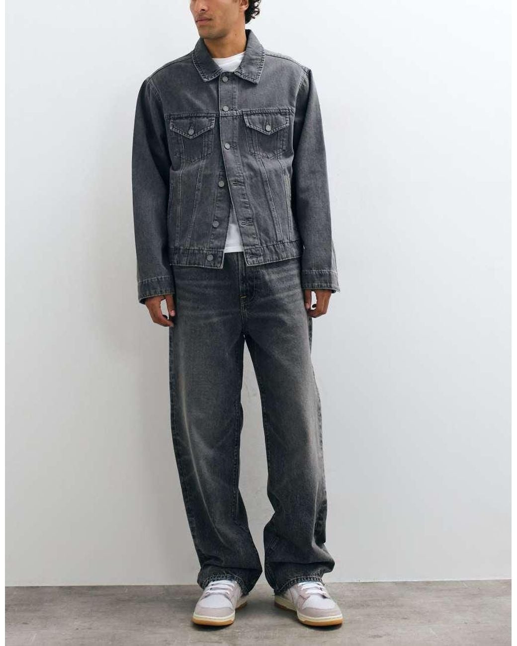 Abercrombie & Fitch Blue baggy Fit Jeans for men
