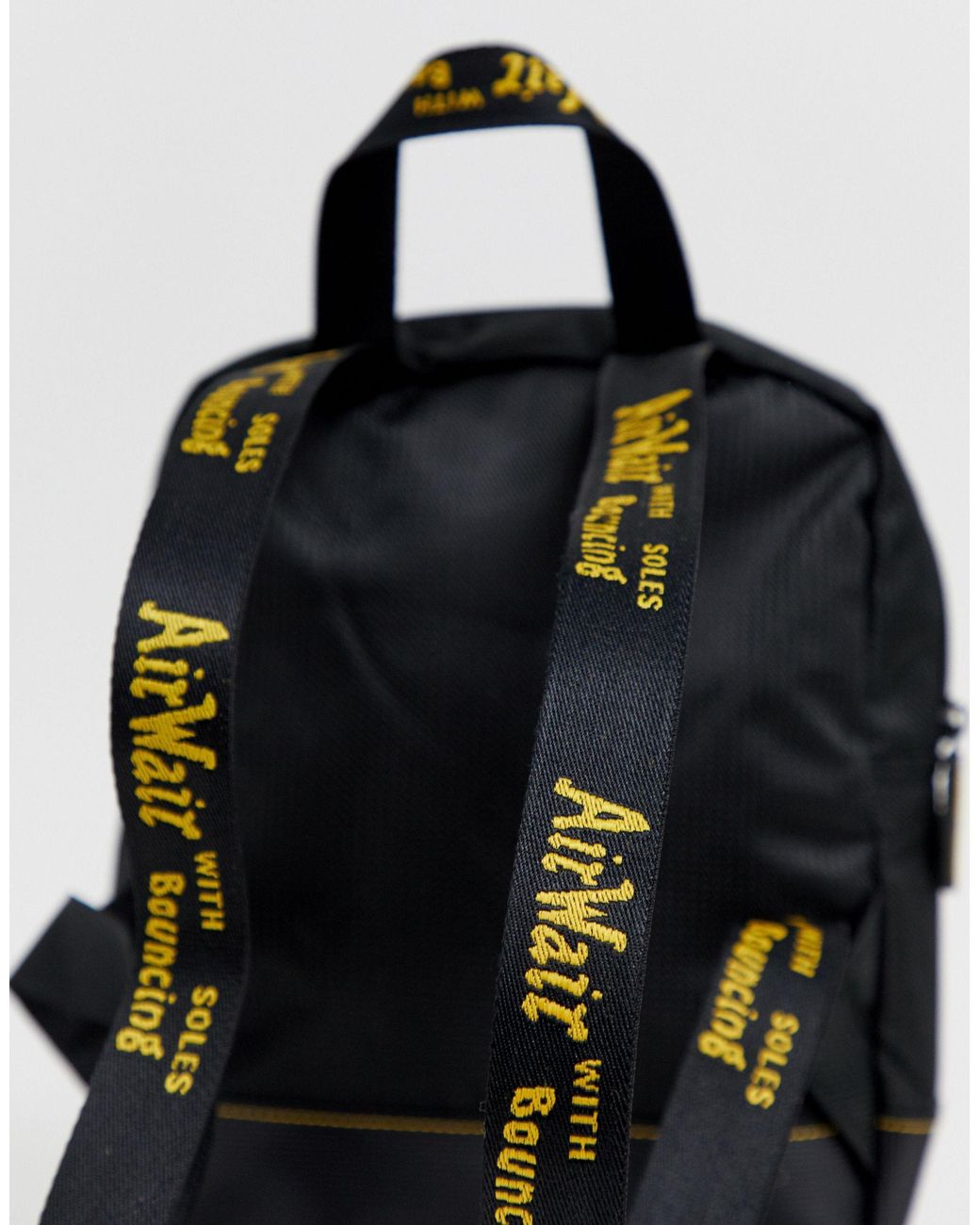 Martens Logo Taping Backpack in Black | Lyst