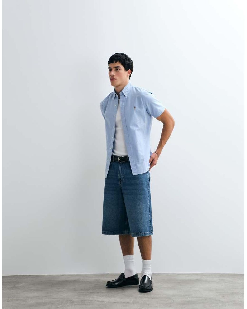Polo Ralph Lauren Blue Classic Oxford Custom Fit Shirt for men