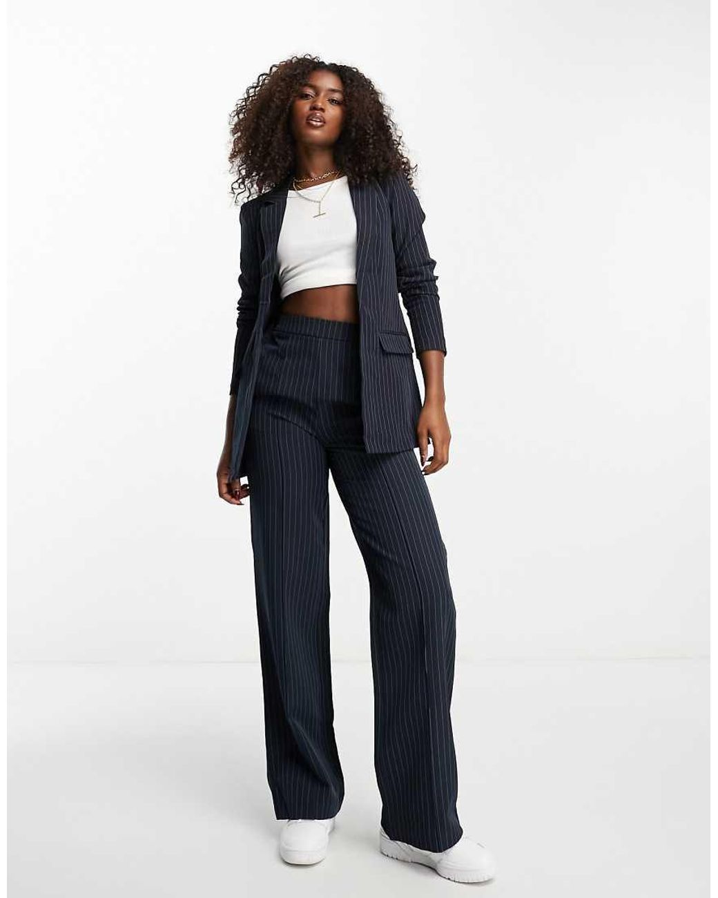Pieces Blue Tailored Blazer