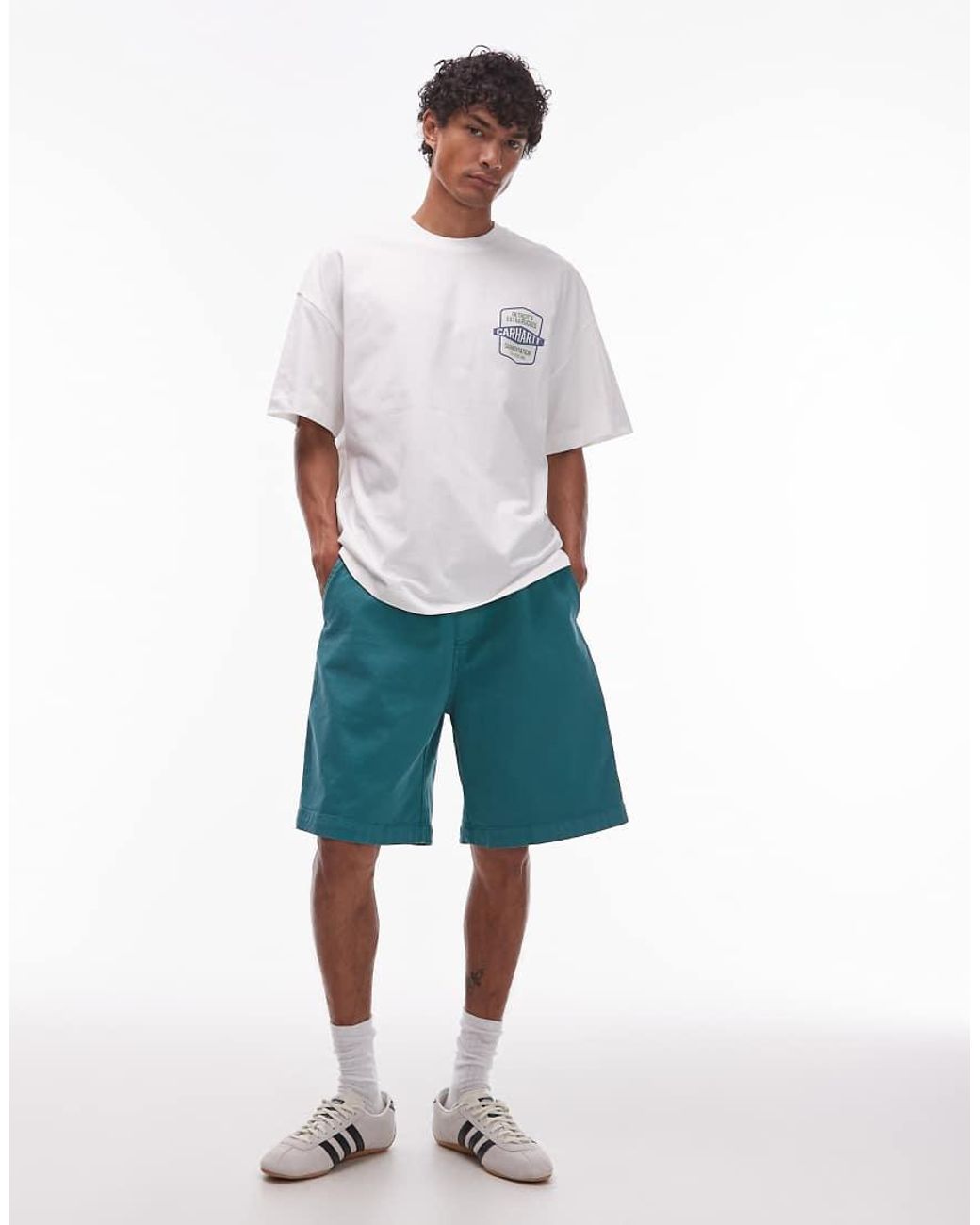 Carhartt Green Floyde Relaxed Fit Short for men