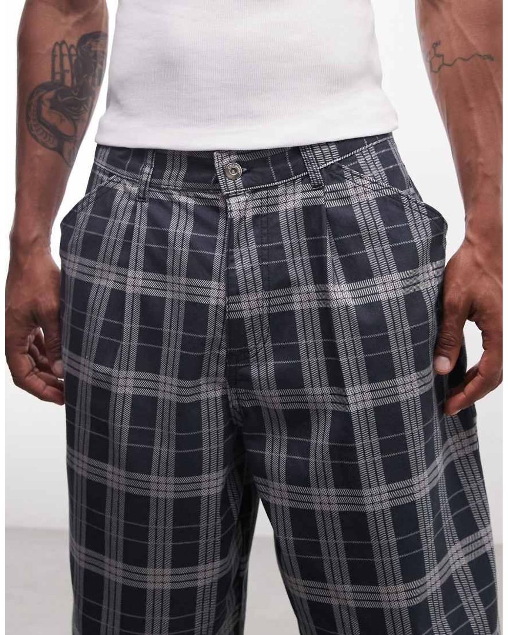 Collusion Multicolor Unisex Longline baggy Jort