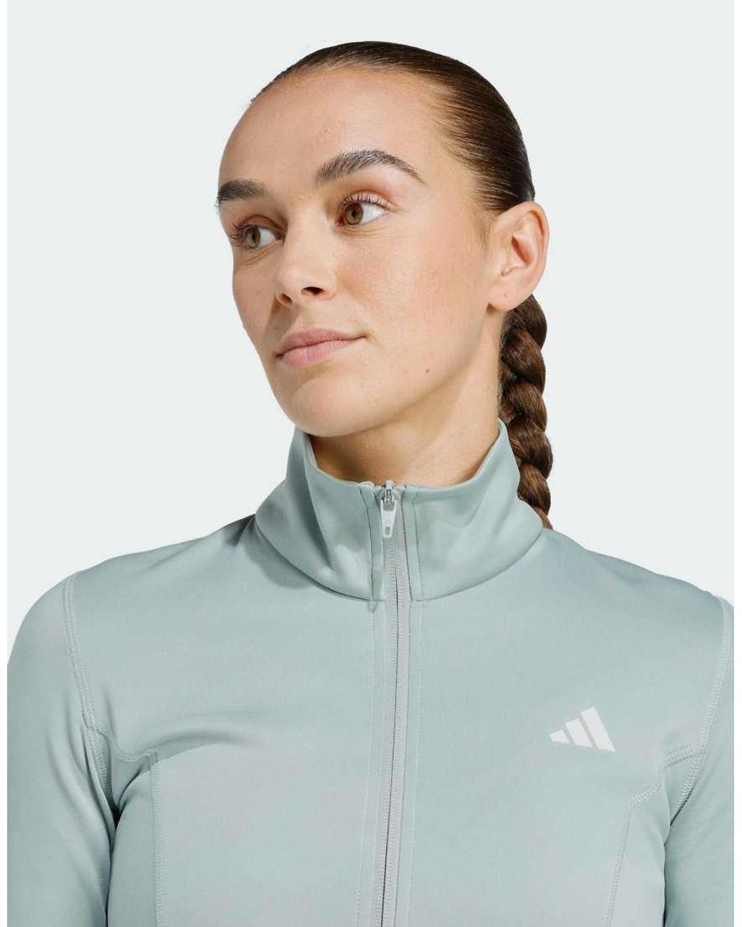 Adidas Originals Blue Optime Essentials Full-Zip Jacket