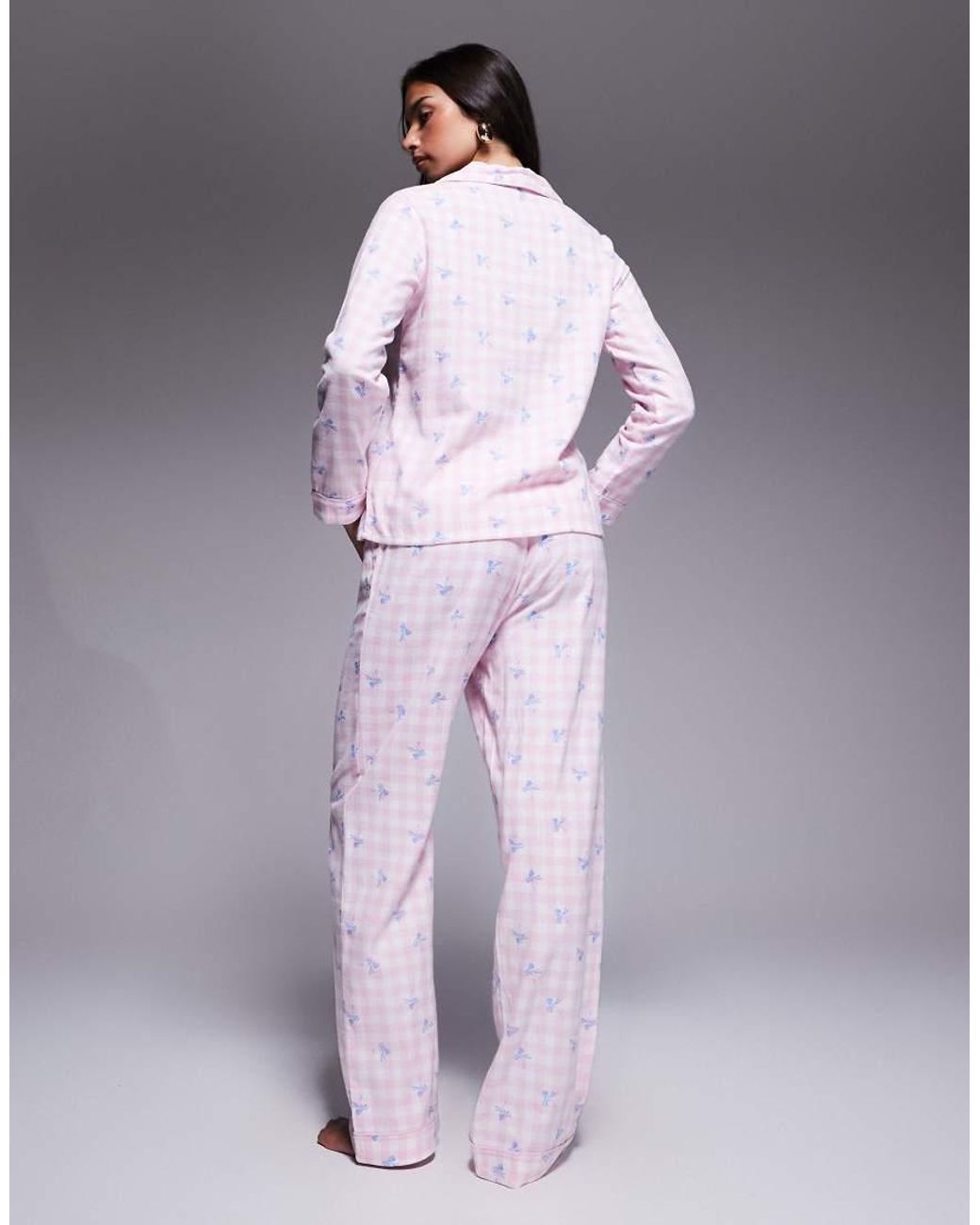 Boux Avenue Purple Fleece Long Sleeve & Pants Pj Set
