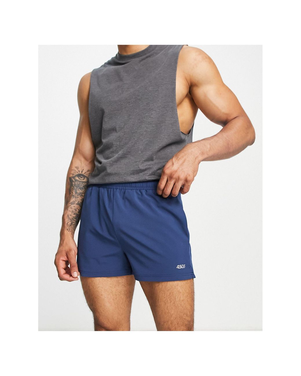 ASOS 4505 Icon 3 Inch Training Shorts in Blue for Men
