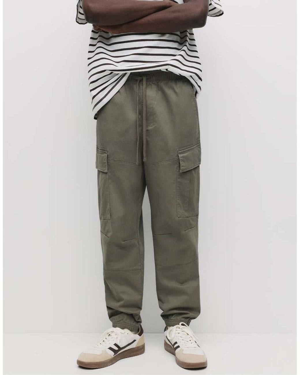 Joggers Cargo Kaki di Pull&Bear in White da Uomo