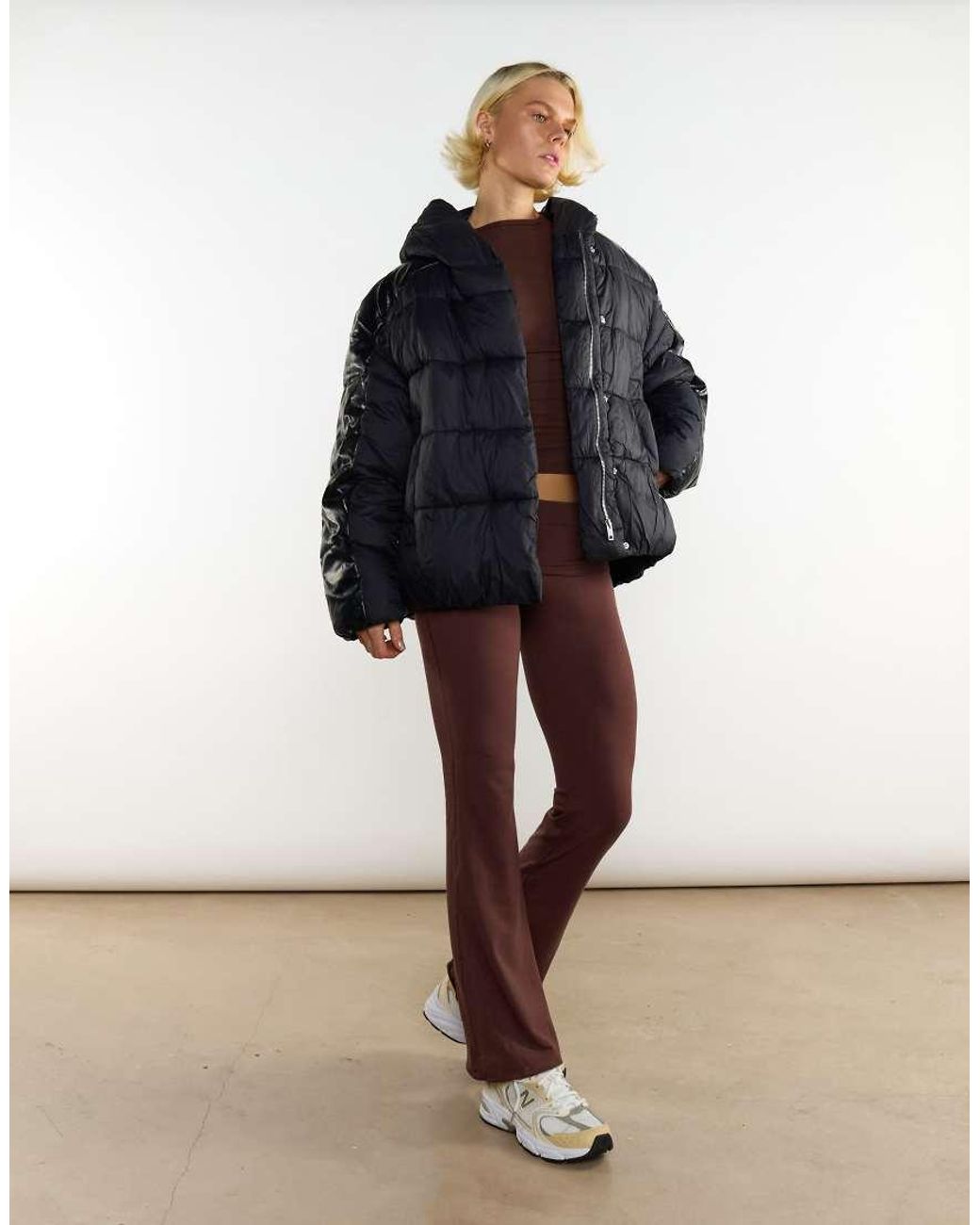 agon® Blue Hooded Puffer Jacket