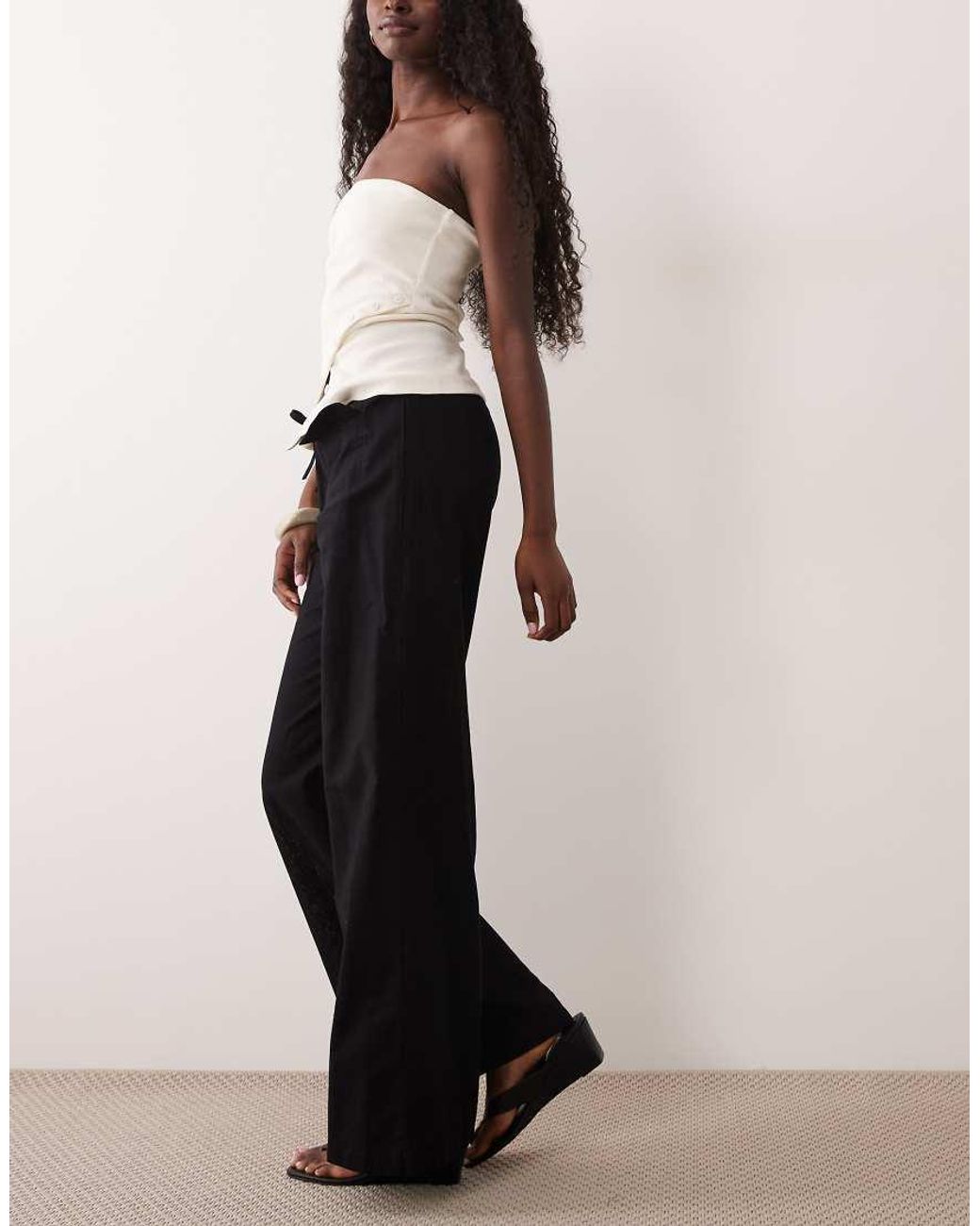 Motel Black Yua Low Rise Trouser