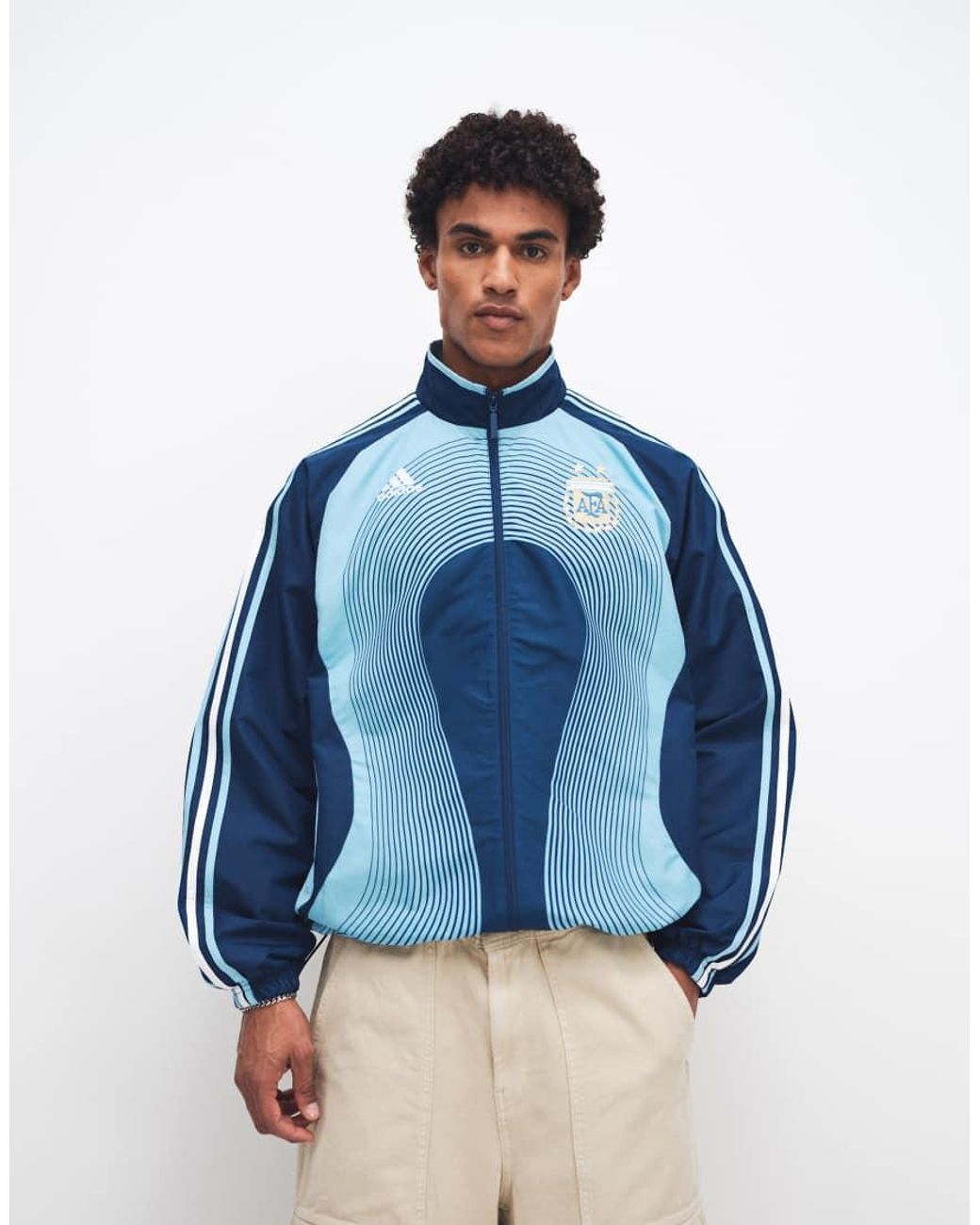 Adidas Originals Blue Adidas Football Argentina Away Track Top 2006