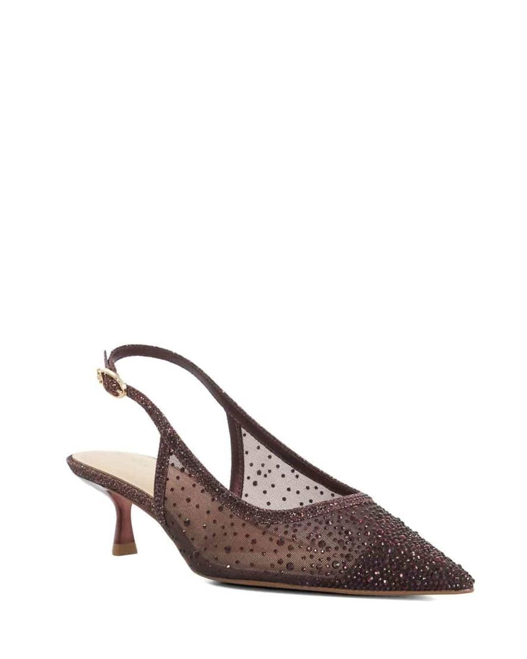 Dune Brown Cirelle Slingbacks
