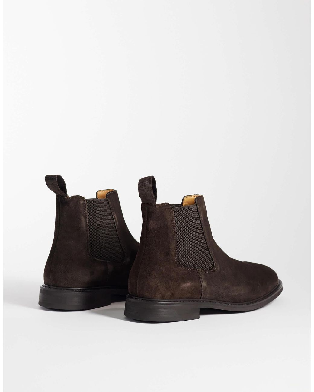 Mango Black 100% Suede Chelsea Boot for men
