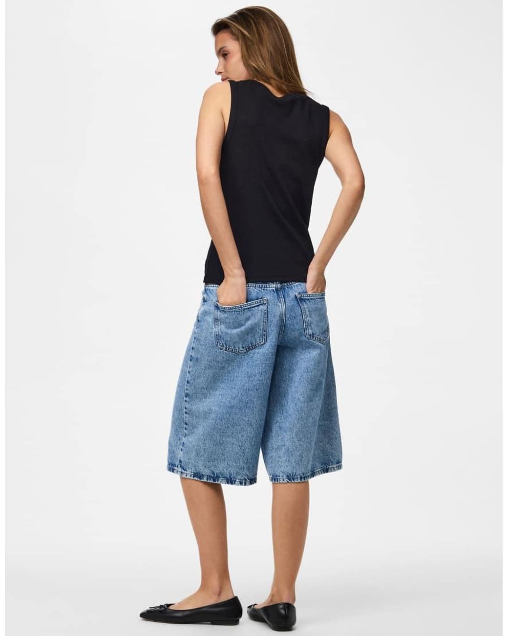 Pieces Tanktop in het Blue