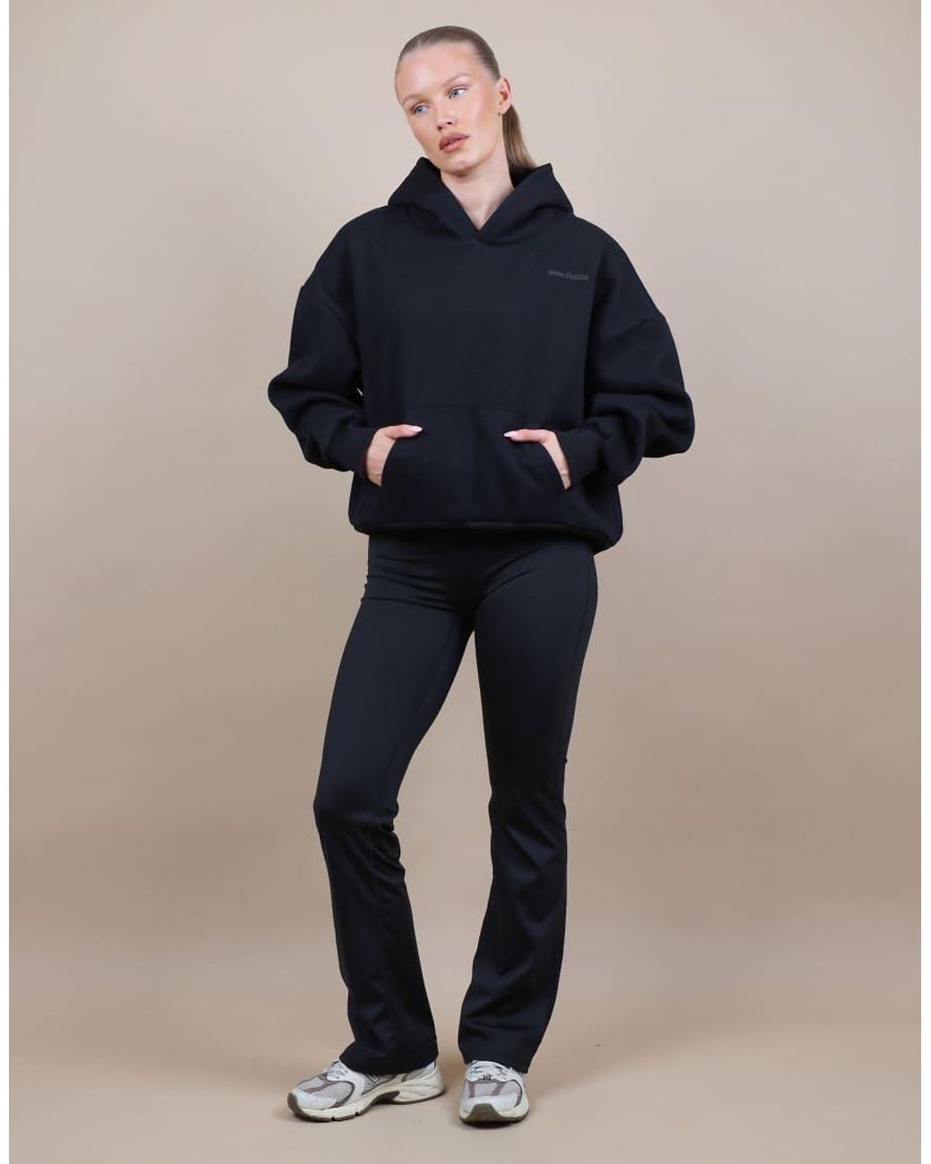 SIMMI Blue Oversized Drop Shoulder Hoodie