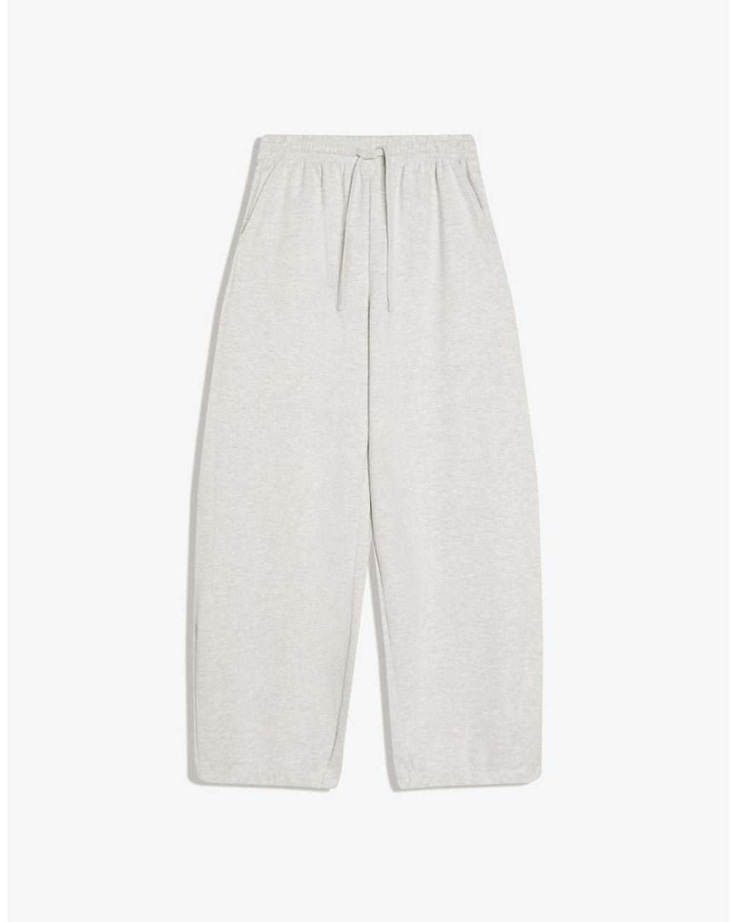 Bershka Black Petite Barrel Plush Trousers With Stoppers