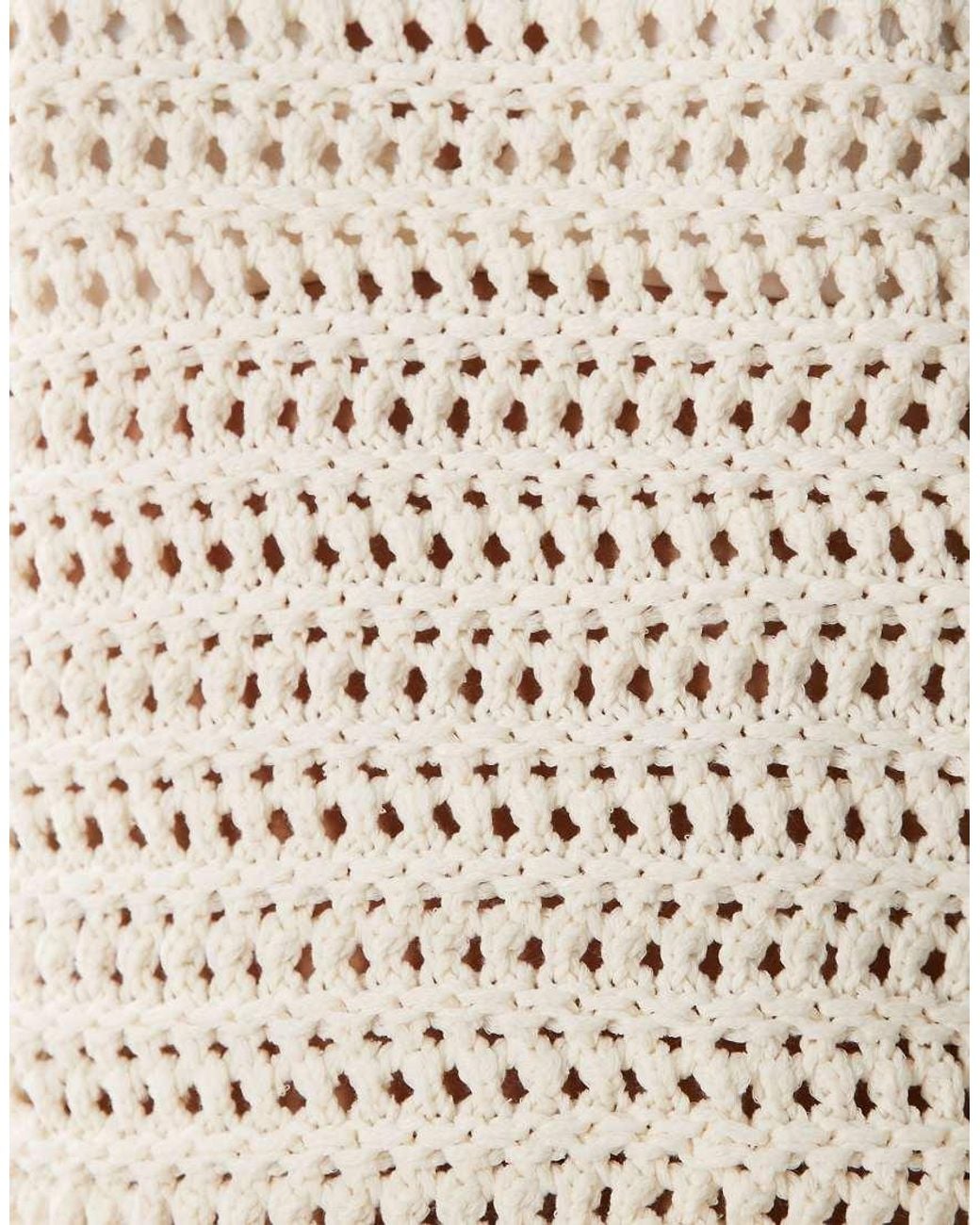 Mango Natural Teen Open Stitch Sweater