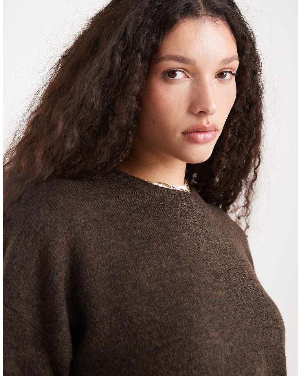 Cotton On Brown Luxe Crew Sweatshirt