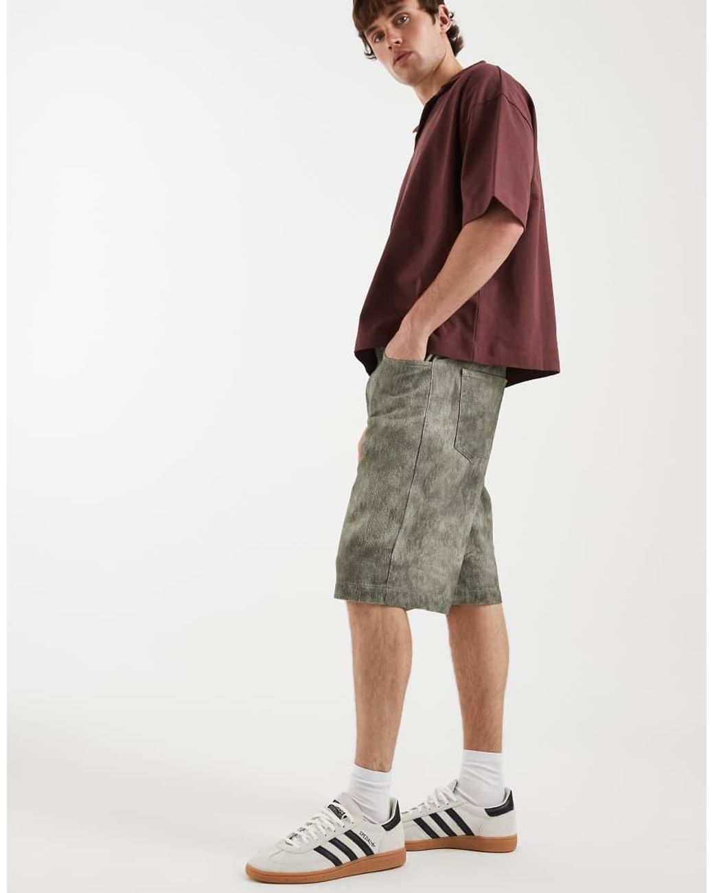 ASOS Multicolor Longer Length Jort for men
