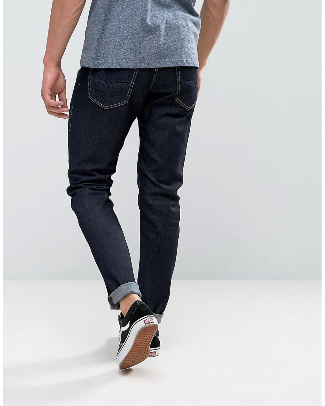 DIESEL Larkee-beex Tapered Jeans 084hn in Blue for Men | Lyst